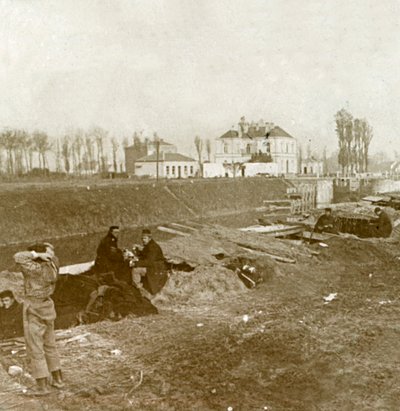 Belgická vyhlídka, Yser, Flandry, Belgie, c1914-c1918 od Unbekannt