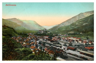 Bellinzona, Švýcarsko, začátek 20. století od Unbekannt