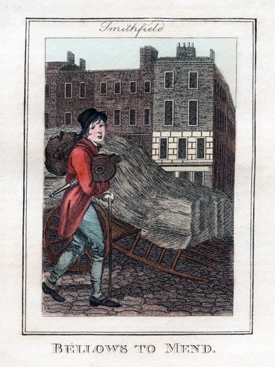 Bellows to Mend, Smithfield, Londýn, 1805 od Unbekannt