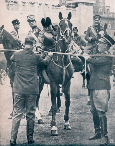 Benito Mussolini, italský fašistický vůdce, c1922-1933 od Unbekannt