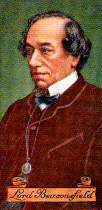 Benjamin Disraeli, hrabě z Beaconsfield, převzato ze série cigaretových karet, 1935 od Unbekannt