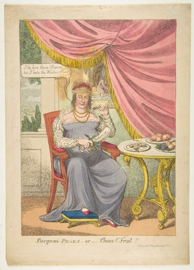 Bergami Hrušky, nebo výběr ovoce, říjen 1820. od Unbekannt
