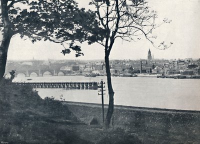 Berwick - Ze Spittalu, ukazuje Berwick Bridge, 1895 od Unbekannt