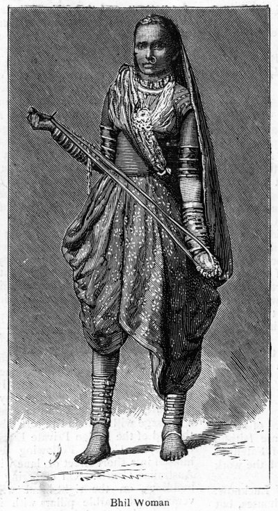 Bhil žena, 1886 od Unbekannt
