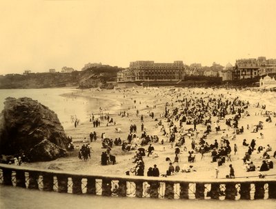 Biarritz - Na Grande Plage, c1930. od Unbekannt