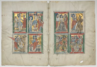 Bifolio s výjevy ze života Kristova, 1230-1240. od Unbekannt