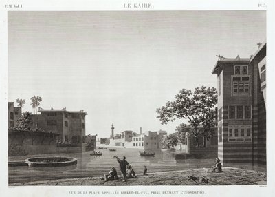 Birket-al-Fyl, Káhira, Egypt, během povodně, c 1798 od Unbekannt