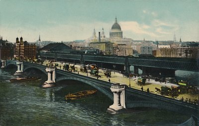 Blackfriars Bridge, Londýn, 1911. od Unbekannt