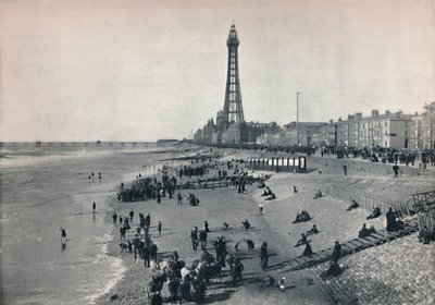 Blackpool - Pohled zepředu, ukazující věž, 1895 od Unbekannt