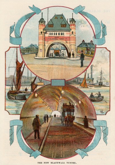 Blackwall Tunnel, Londýn, c1900 od Unbekannt