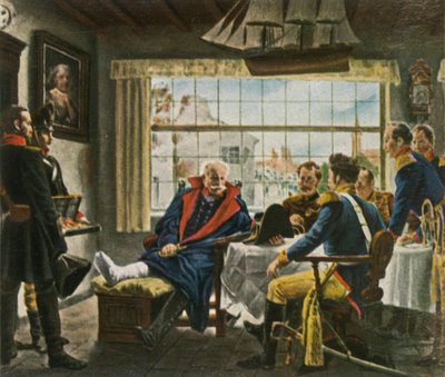 Blücher převzal Napoleonovy medaile a klobouk po...Waterloo, 18. června 1815, 1936. od Unbekannt