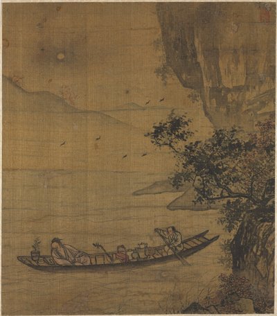 Plavba lodí v měsíčním světle, 1600s. od Unbekannt