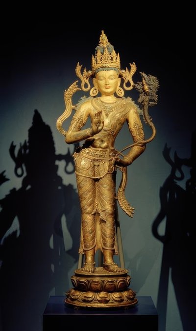 Bódhisattva Maitreya / sochařství, 11. – 12. Století od Unbekannt
