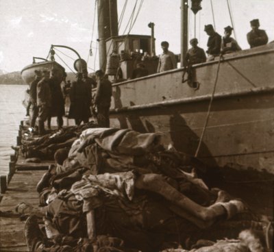 Těla obětí tyfu, Korfu, Řecko, c1915 od Unbekannt