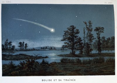 Bolide a jeho vlak, 1870 od Unbekannt