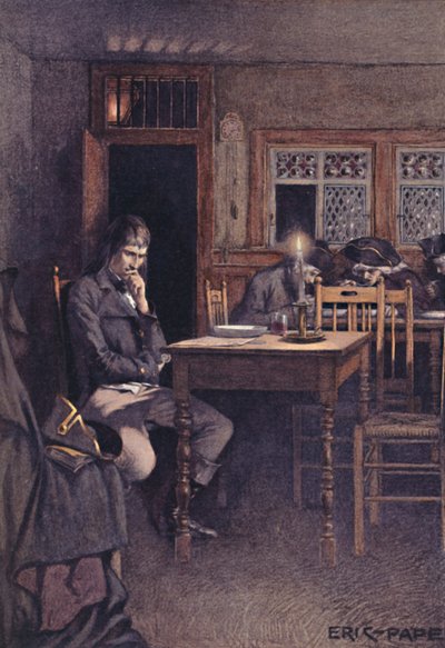 Bonaparte v roce 1792 jako frekventant restaurace Six-Sous v Paříži, 1896 od Unbekannt
