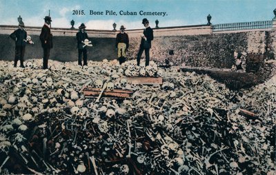 Bone Pile, Kubánský hřbitov, c1910 od Unbekannt