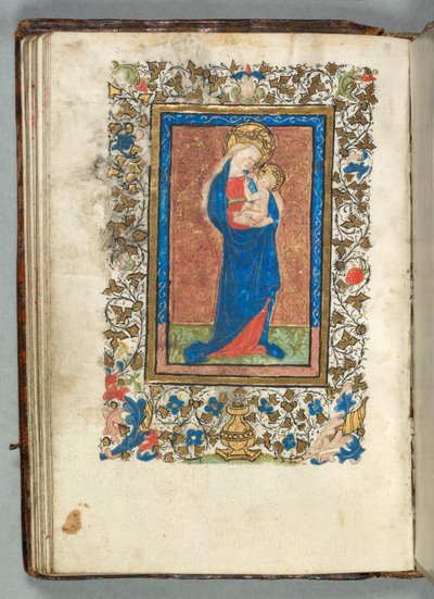 Kniha hodin Použití Metz: Fol. 26v, Panna a dítě, c. 1440. od Unbekannt