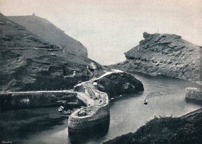 Boscastle - Pohled na přístav, 1895 od Unbekannt