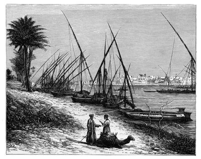 Boulak na řece Nil, Káhira, Egypt, c1890 od Unbekannt