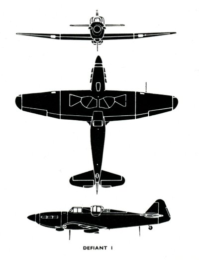 Boulton Paul Defiant I, 1941. od Unbekannt