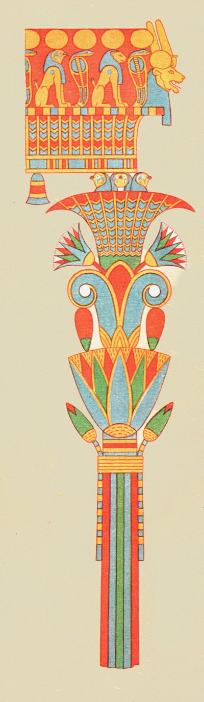 Hlavní město kytice, Théby, Egypt, 1928. od Unbekannt