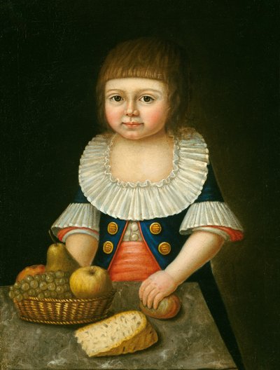 Chlapec s košíkem ovoce, c. 1790. od Unbekannt