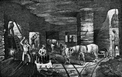Bradley uhelný důl, poblíž Bilston, 1886 od Unbekannt
