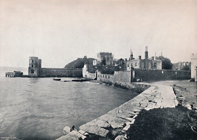 Branksea Island - Celkový pohled na hrad, 1895 od Unbekannt