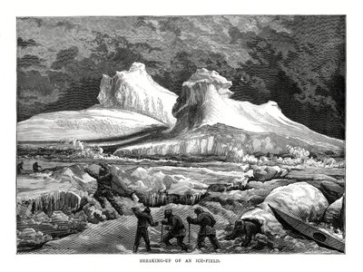 Rozbití ledového pole, 1877 od Unbekannt
