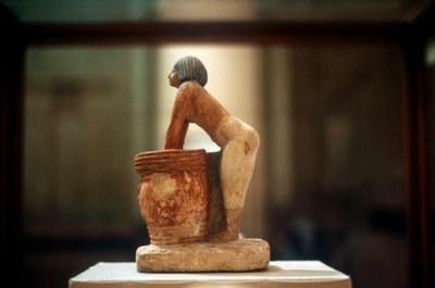 Vaření piva, model egyptské hrobky z Meketra, 9. dynastie, c2160 př.nl od Unbekannt