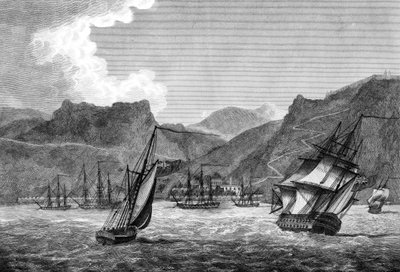 Britská přeprava ze Svaté Heleny, 1817 od Unbekannt