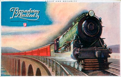 Broadway Limited, Pennsylvania Railroad, 1927 od Unbekannt