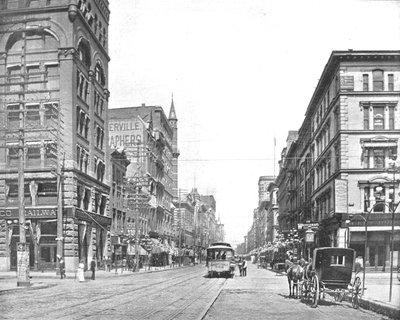 Broadway, severně od Chestnut Street, St. Louis, Missouri, USA, c1900. od Unbekannt