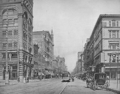 Broadway, severně od Chestnut Street, St. Louis, c1897. od Unbekannt