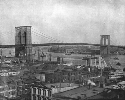 Brooklyn Bridge, New York, USA, c1900. od Unbekannt