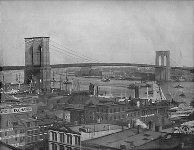Brooklyn Bridge, New York, c1897. od Unbekannt