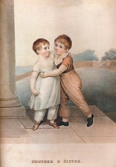 Bratr a sestra, c18. století od Unbekannt