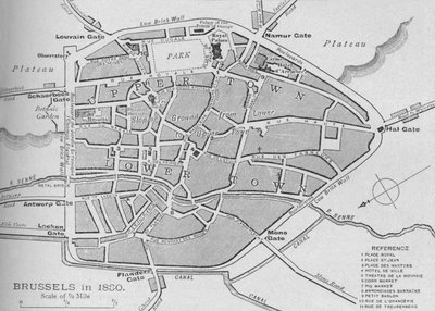 Brusel v roce 1830 - Plán, 1902 od Unbekannt