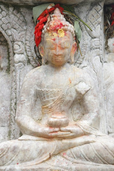 Buddha meditace, Kirtipur, Nepál od Unbekannt