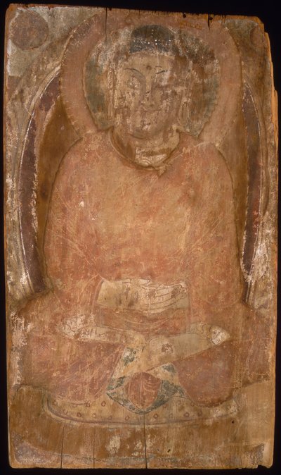 Buddha se svatozář a planoucím tělem Mandorla, 6.–7. století. od Unbekannt