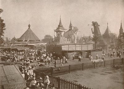 Buddhistická kremační scéna. - Phoongyi-byan, 1900. od Unbekannt