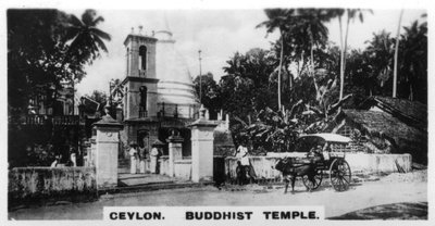 Buddhistický chrám, Cejlon, c1925 od Unbekannt