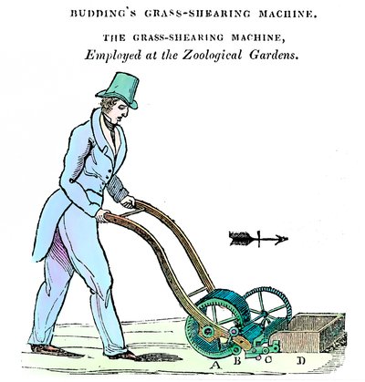 Buddings Stroj na stříhání trávy, c1832 od Unbekannt