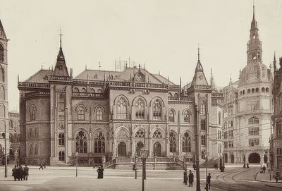 Budova burzy v Brémách. Kolem roku 1900 od Unbekannt