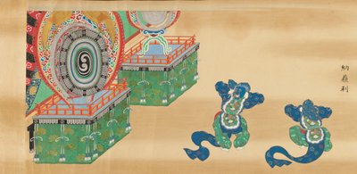 Bugaku Scroll, 17th century. od Unbekannt