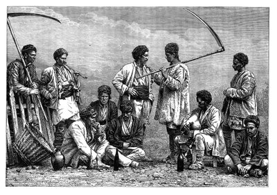 Bulharští rolníci, c1890 od Unbekannt
