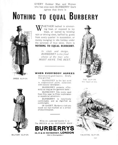 Burberrys, 1909 od Unbekannt