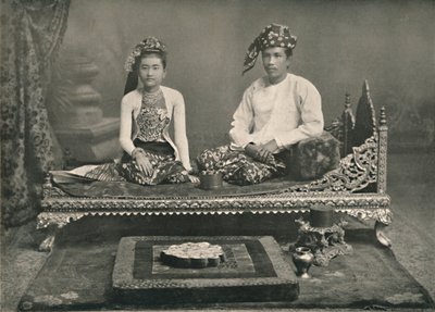 Barmský princ a princezna, 1900. od Unbekannt