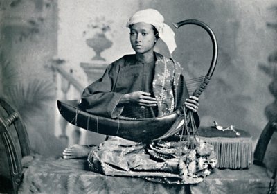 Barmský hráč na harfu, 1902 od Unbekannt